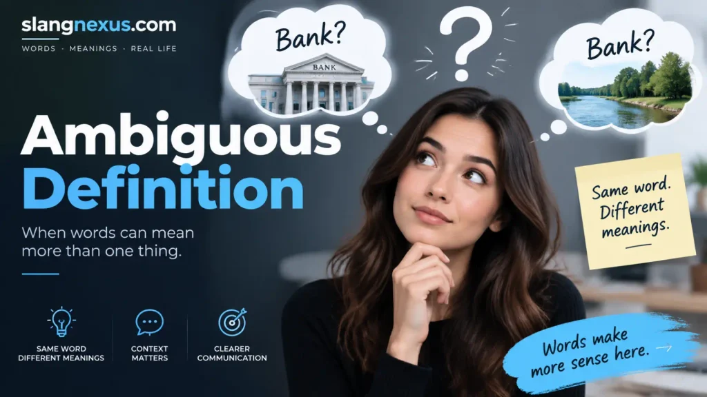 Ambiguous Definition: 7 Powerful Meanings, Examples & Usage