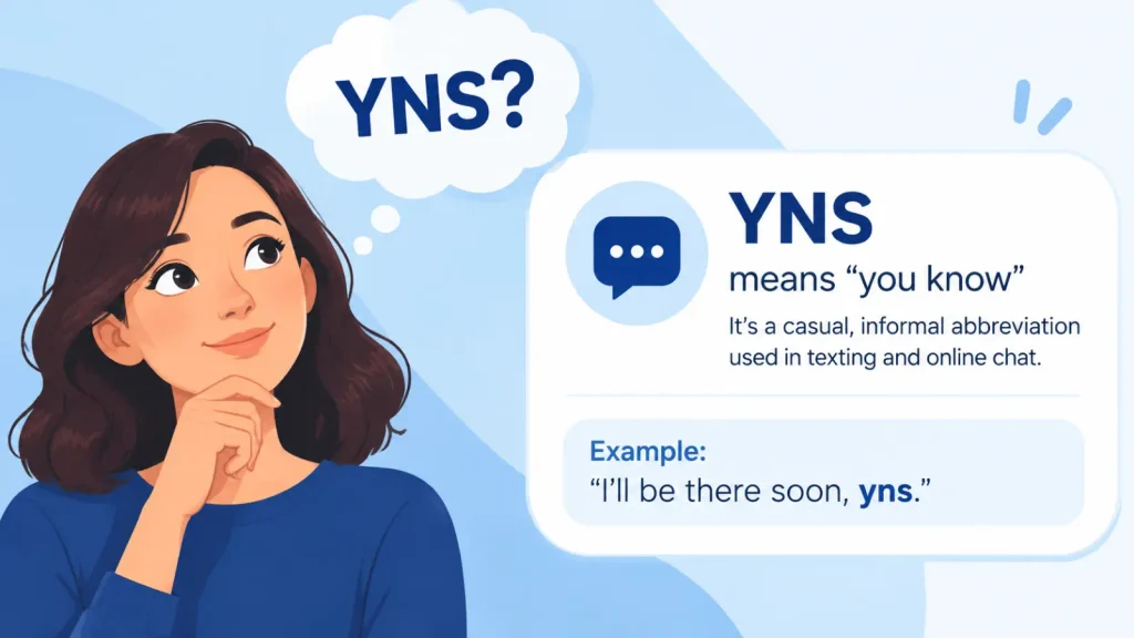 YNS Meaning: 7 Powerful Meanings, Slang, Texting & Examples