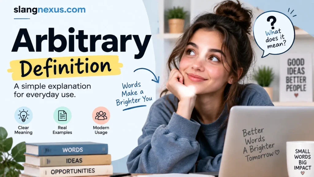 Arbitrary Definition: Meaning, Examples, Synonyms & Usage