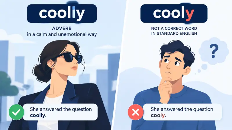 coolly vs cooly