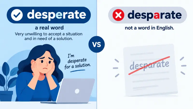 Desperate vs Desparate