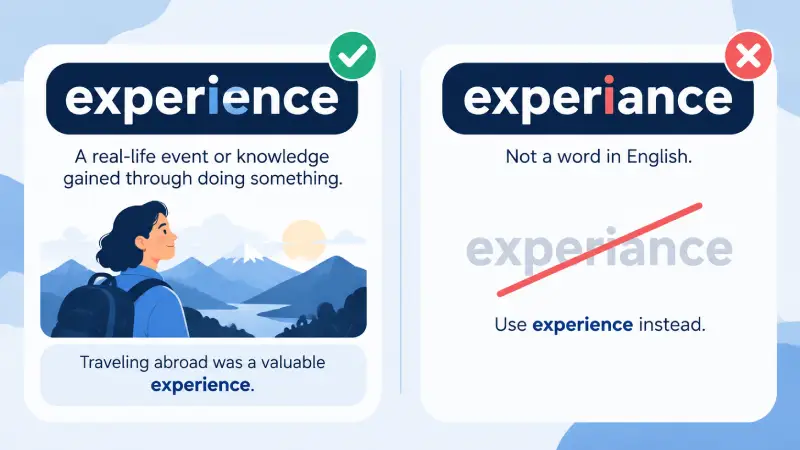 experience vs experiance